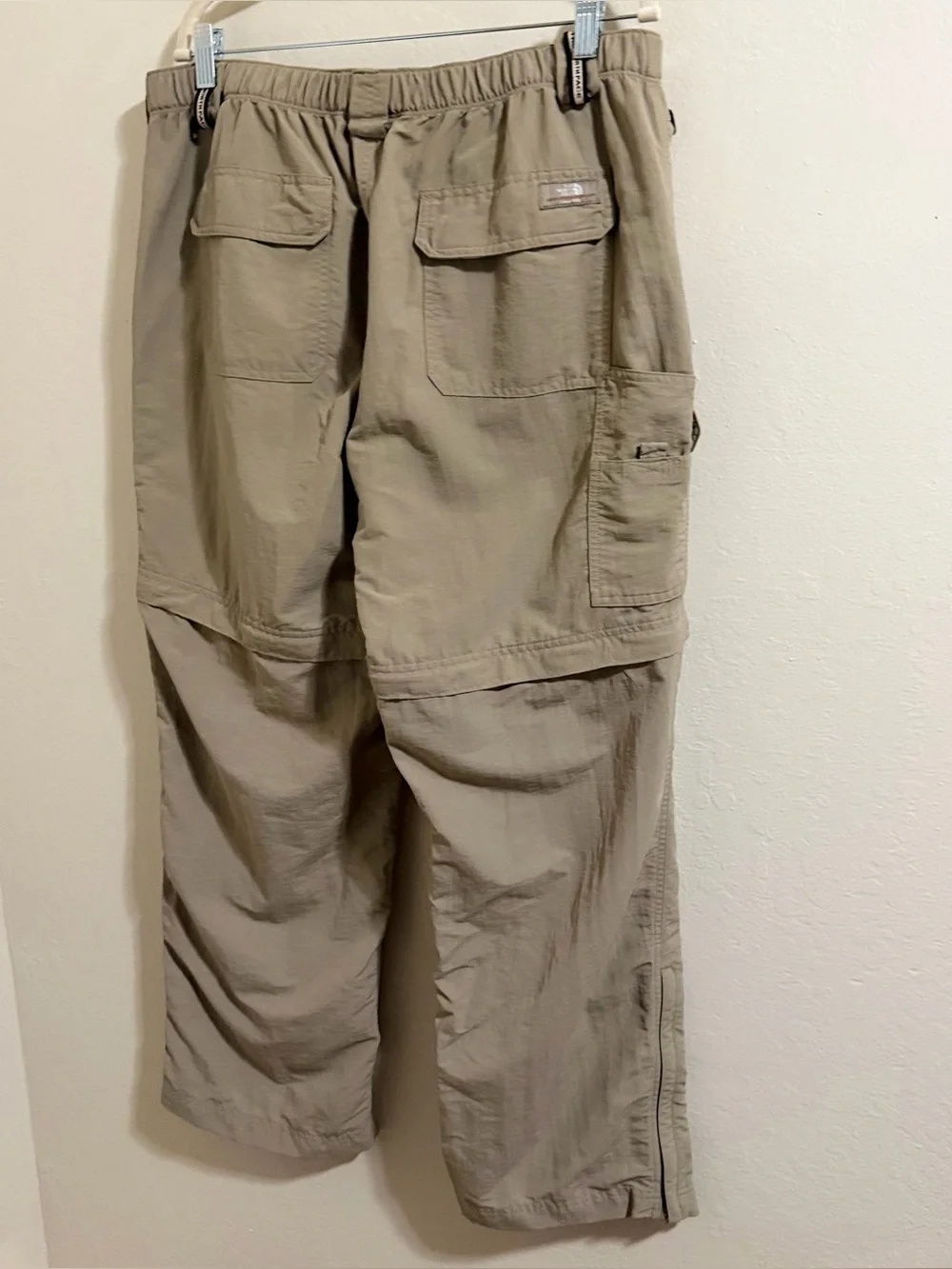 The North Face Convertible Hiking Pants Men's L Tan/Beige Cargo Trail outdoor